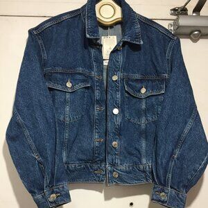 NEW MNG CROPPED DENIM JACKETS SIZE S